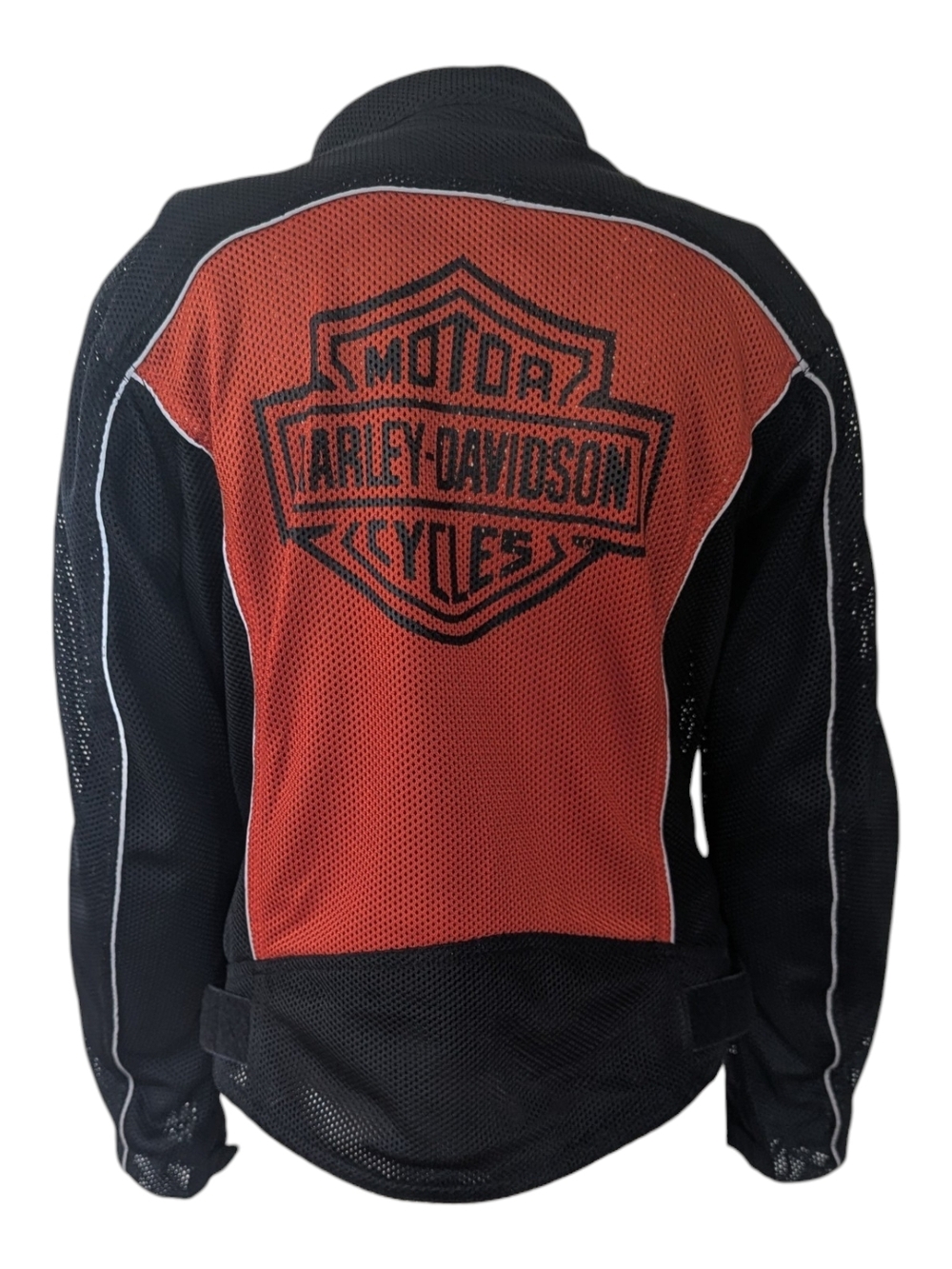 Harley-Davidson Black and orange Mesh Motorcycle Jacket